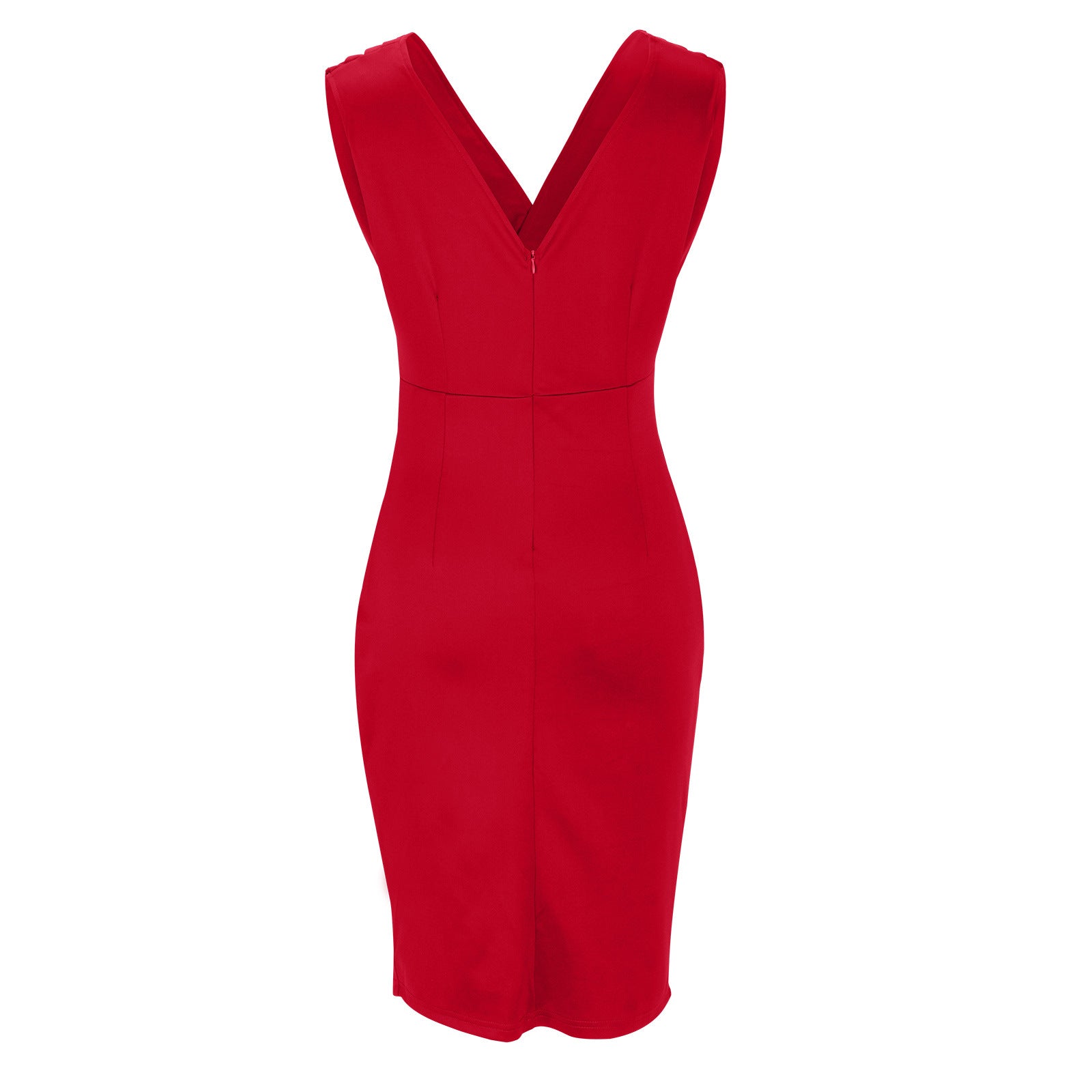Cleevanzo™ | Robe ajustée avec décolleté en V et fente