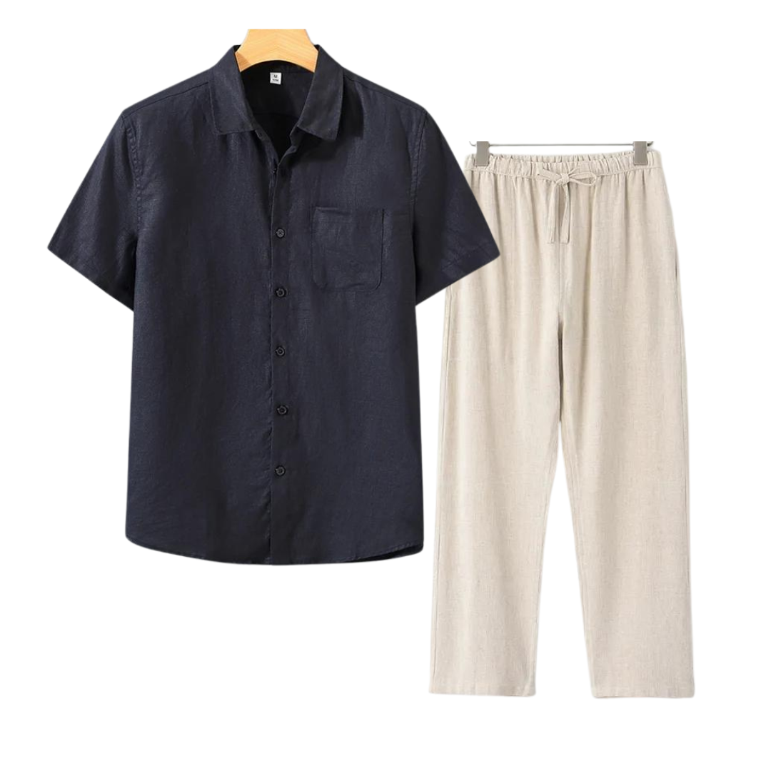 Cleeff™ | Combo Lin en Coton à Manches Courtes