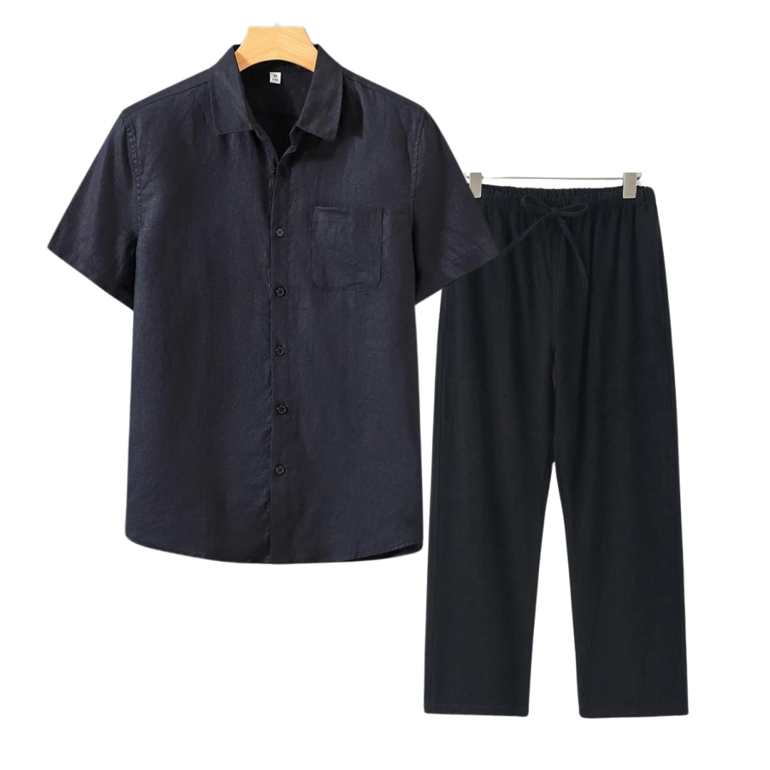 Cleeff™ | Combo Lin en Coton à Manches Courtes