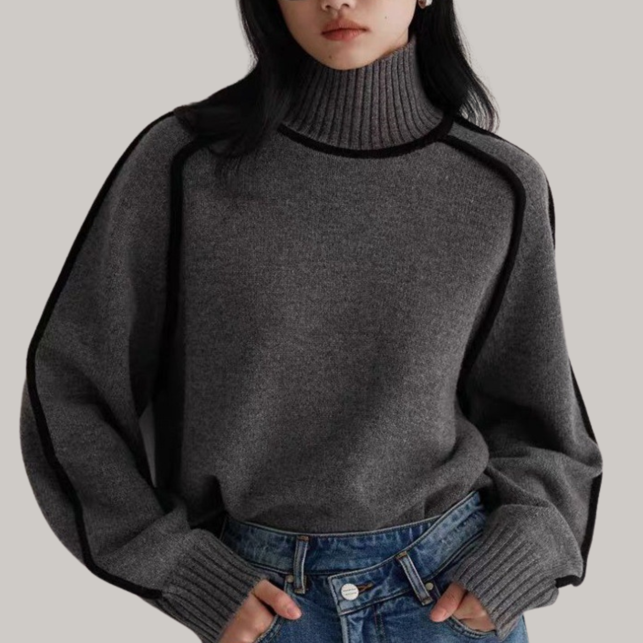 Cleevanzo™ | Pull à col roulé confortable