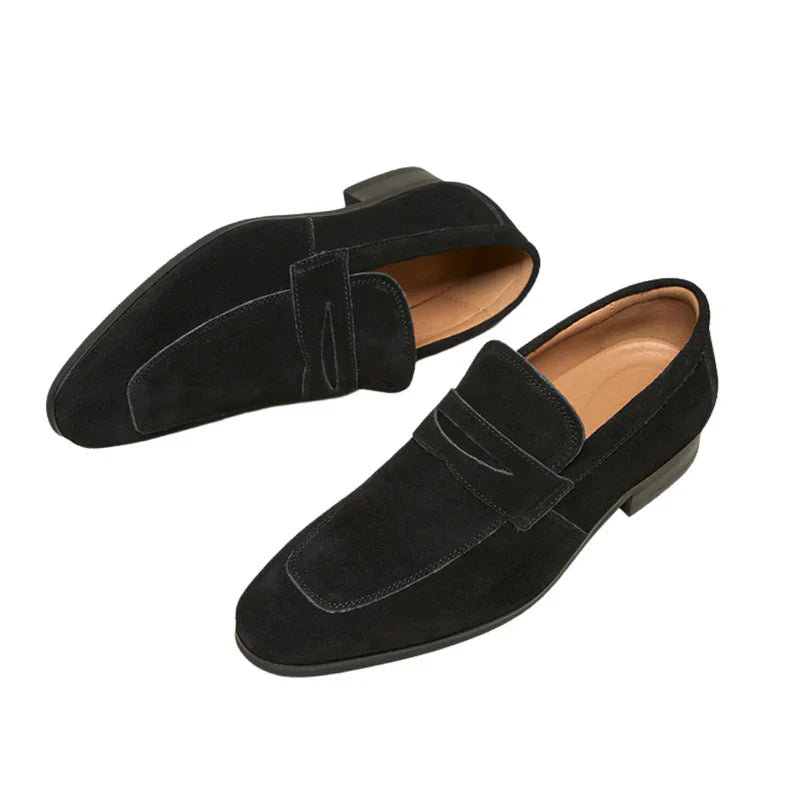 Cleeff™ | Oud Geld Suede Strap Loafers