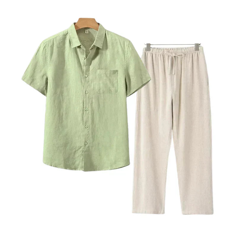 Cleeff™ | Combo Lin en Coton à Manches Courtes
