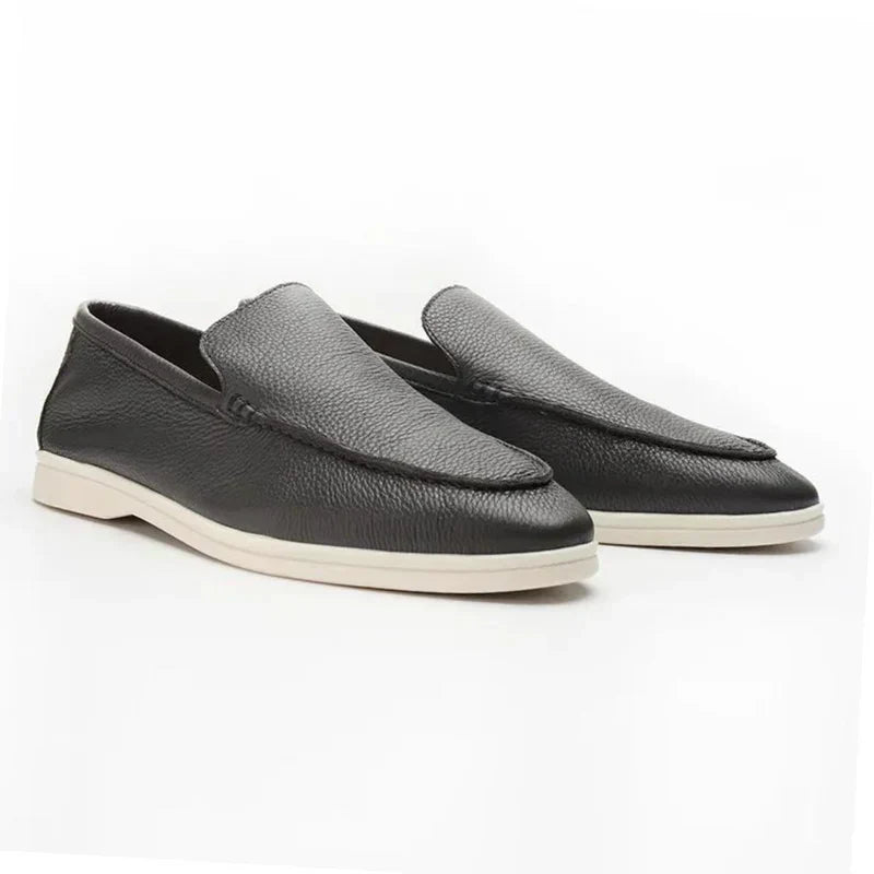 Cleeff™ | Oud geld rundleren loafers