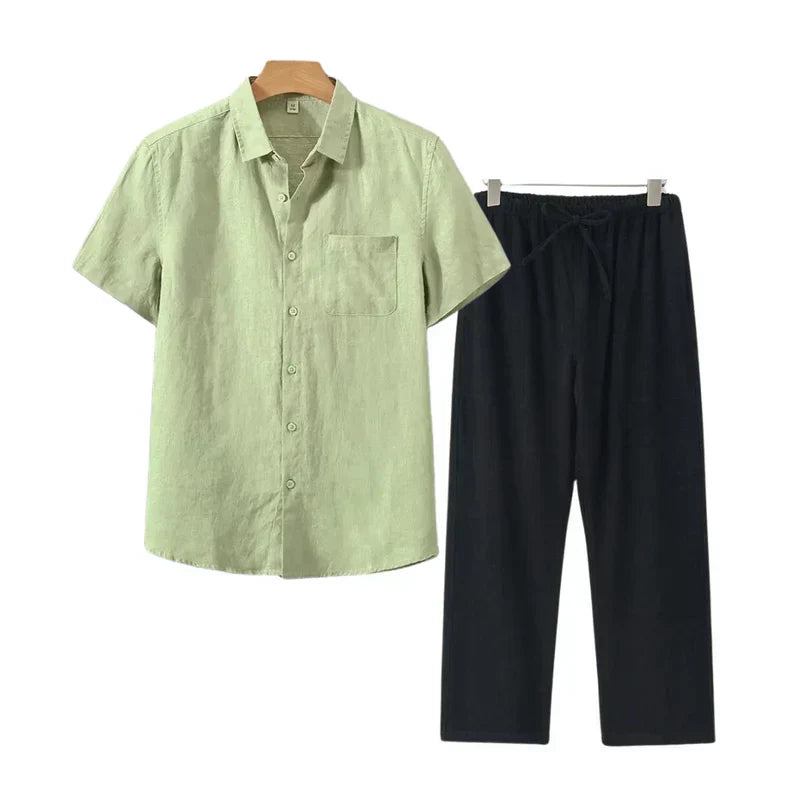 Cleeff™ | Combo Lin en Coton à Manches Courtes