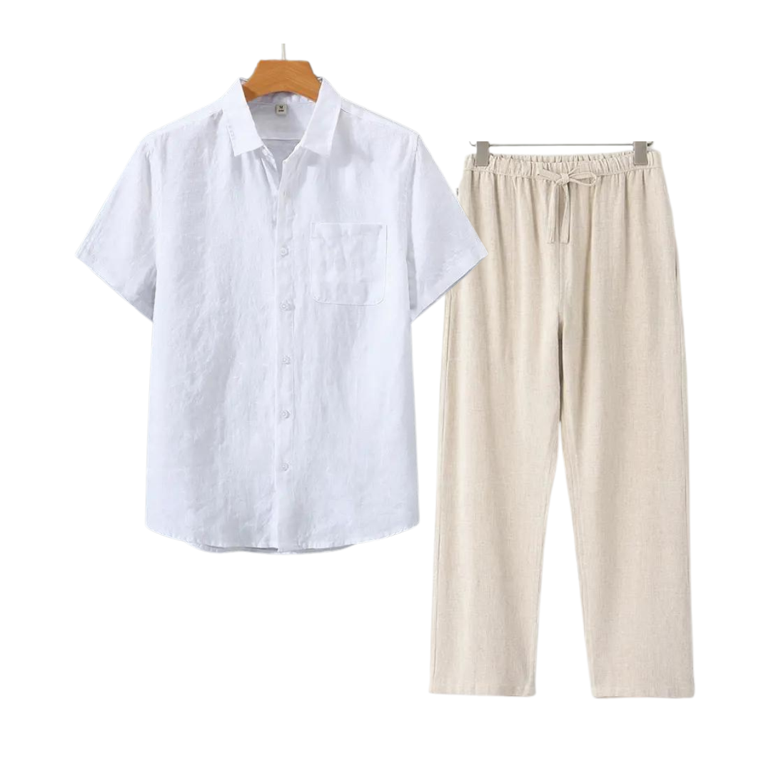 Cleeff™ | Combo Lin en Coton à Manches Courtes