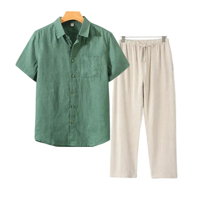 Cleeff™ | Combo Lin en Coton à Manches Courtes
