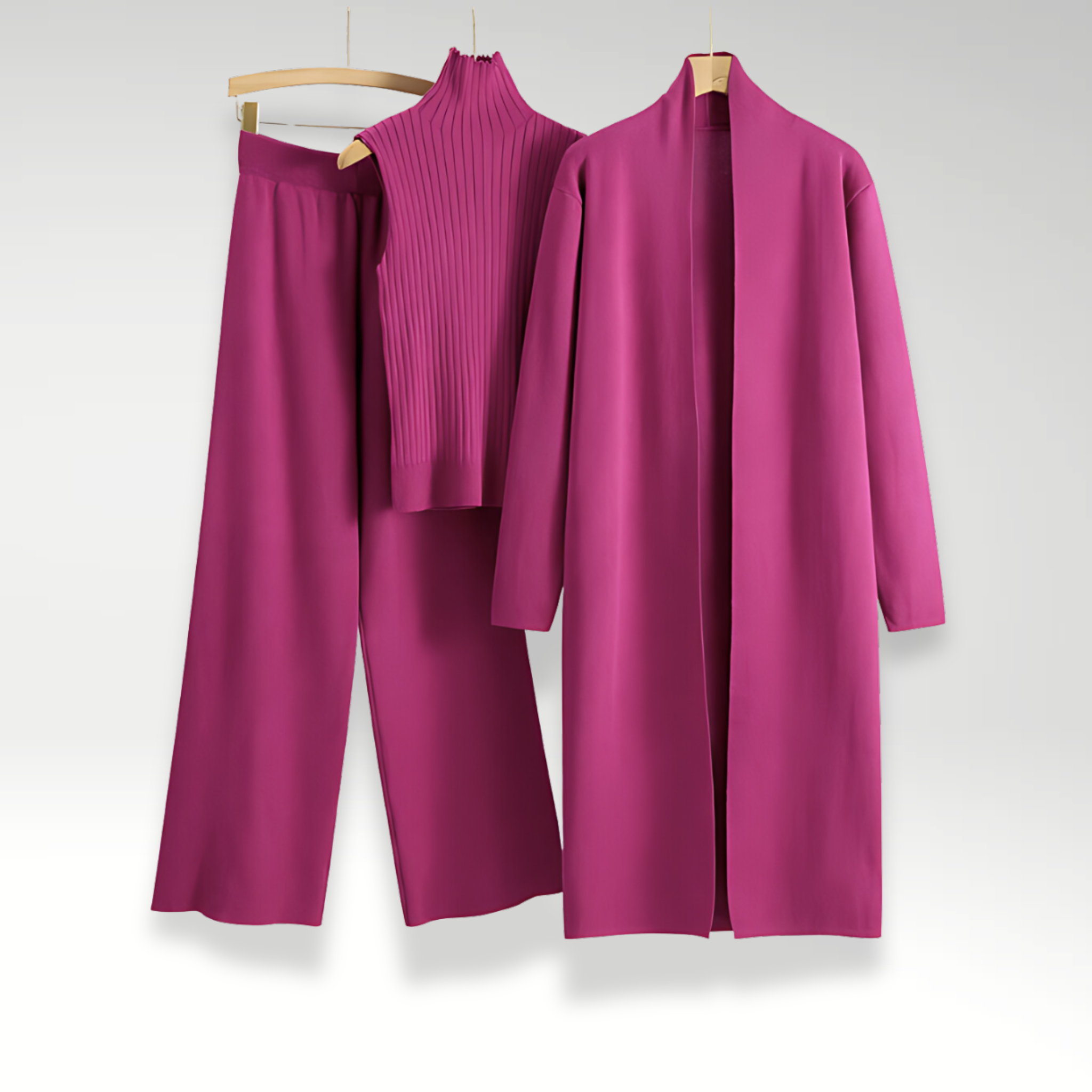 Cleevanzo™ | Ensemble trois pièces en maille Luxe