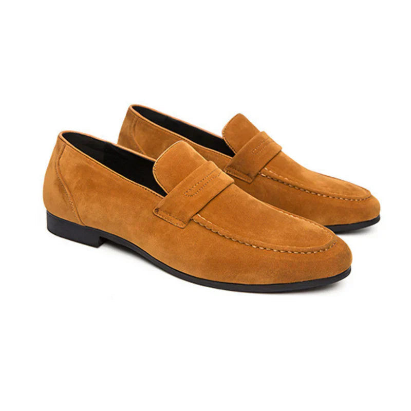 Cleeff™ | Oud Geld Suede Strap Loafers