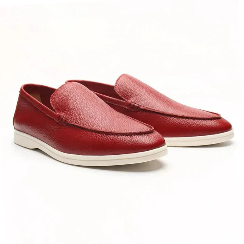 Cleeff™ | Oud geld rundleren loafers
