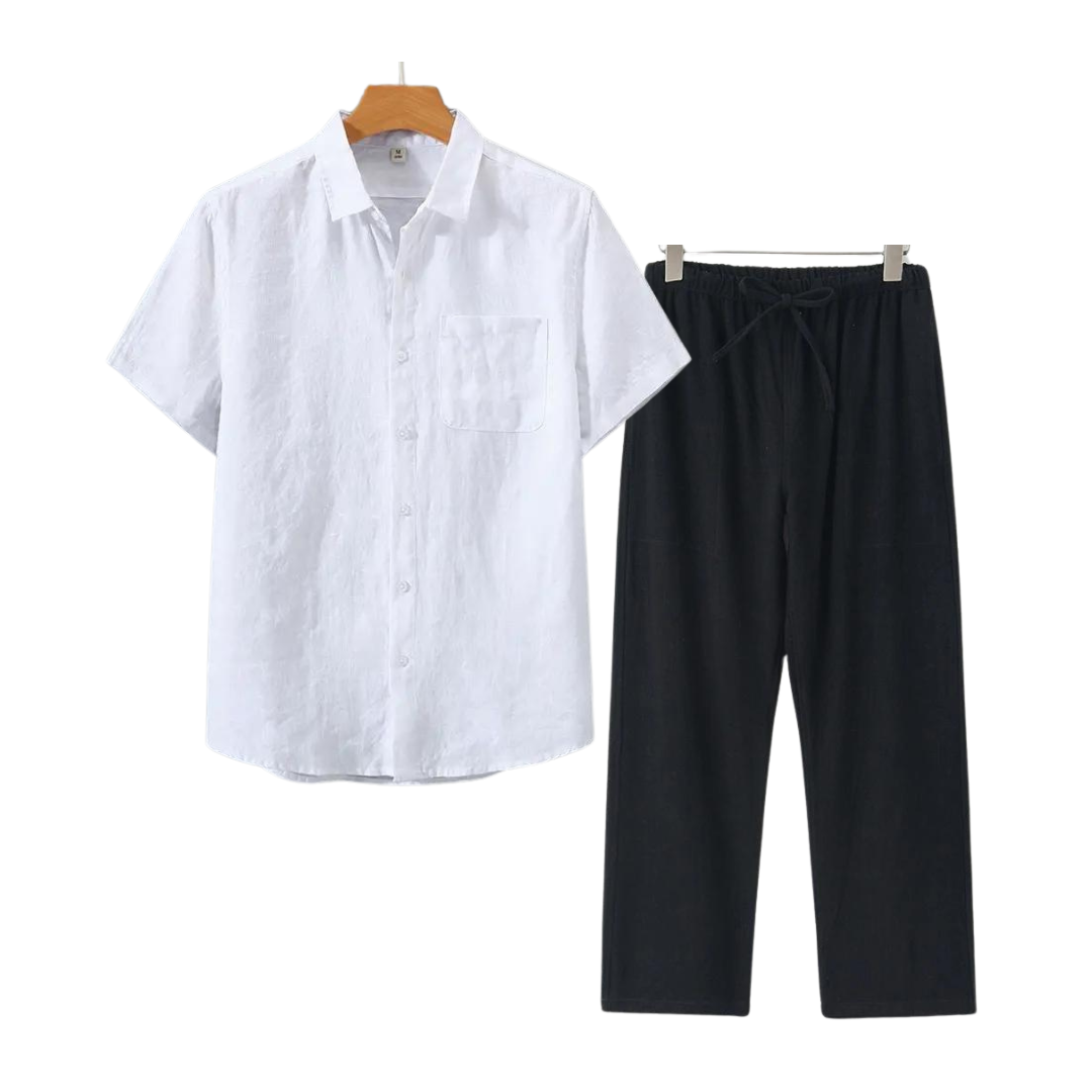 Cleeff™ | Combo Lin en Coton à Manches Courtes