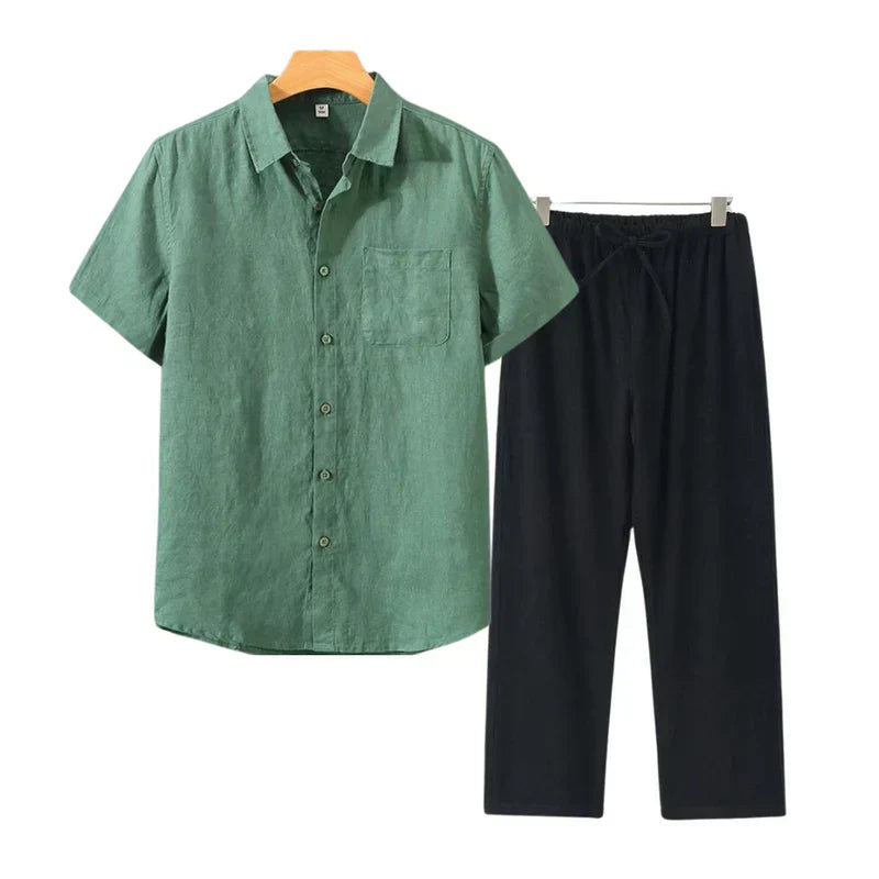 Cleeff™ | Combo Lin en Coton à Manches Courtes