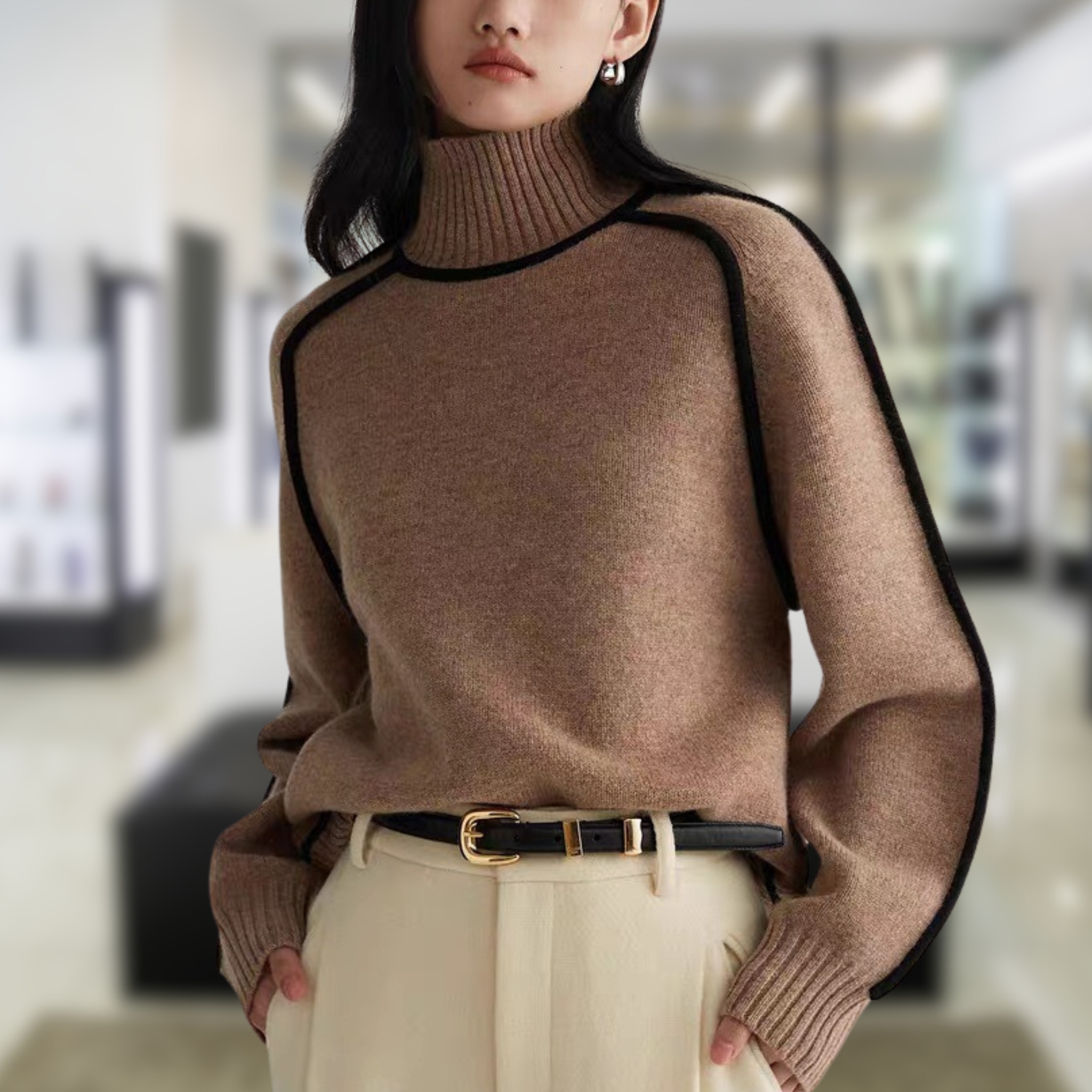 Cleevanzo™ | Pull à col roulé confortable