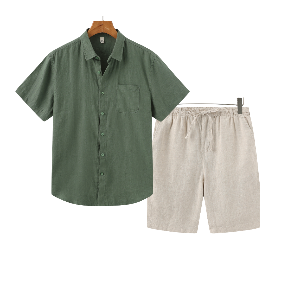 Cleeff™ | Linnen Combo Korte Broek