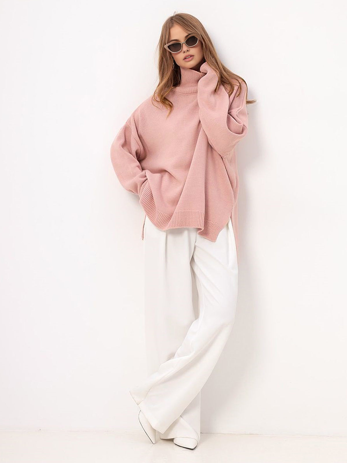 Cleevanzo™ | Pull avec fente surdimensionnée