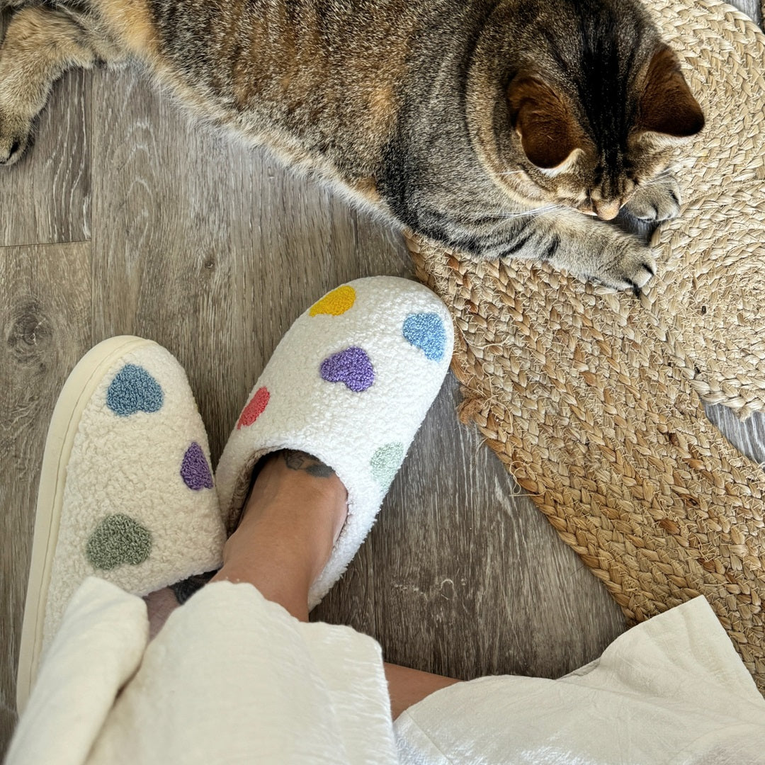 Cleevanzo™ | Colourful Heart Slippers