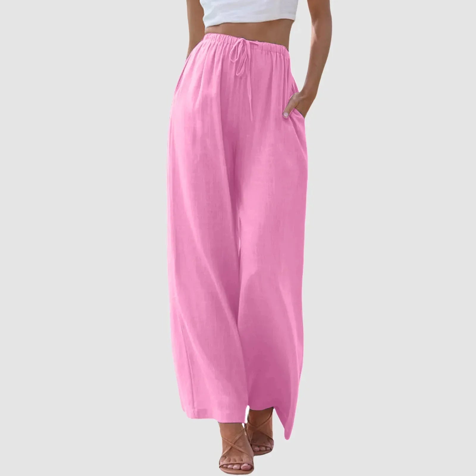 Cleevanzo™ | Pantalon taille haute à jambes larges