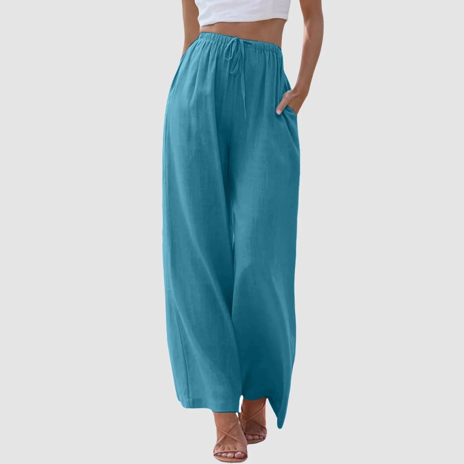 Cleevanzo™ | Pantalon taille haute à jambes larges