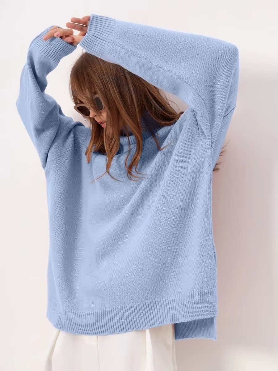 Cleevanzo™ | Pull avec fente surdimensionnée