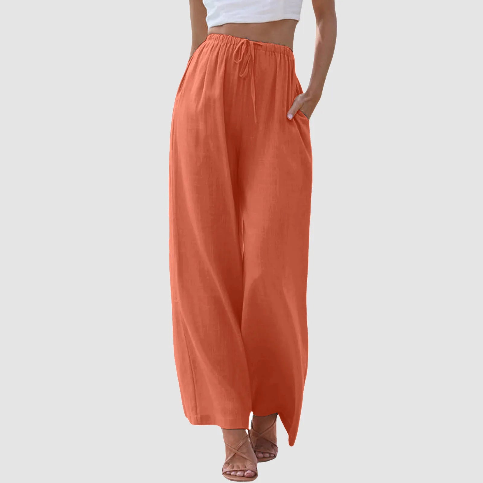 Cleevanzo™ | Pantalon taille haute à jambes larges