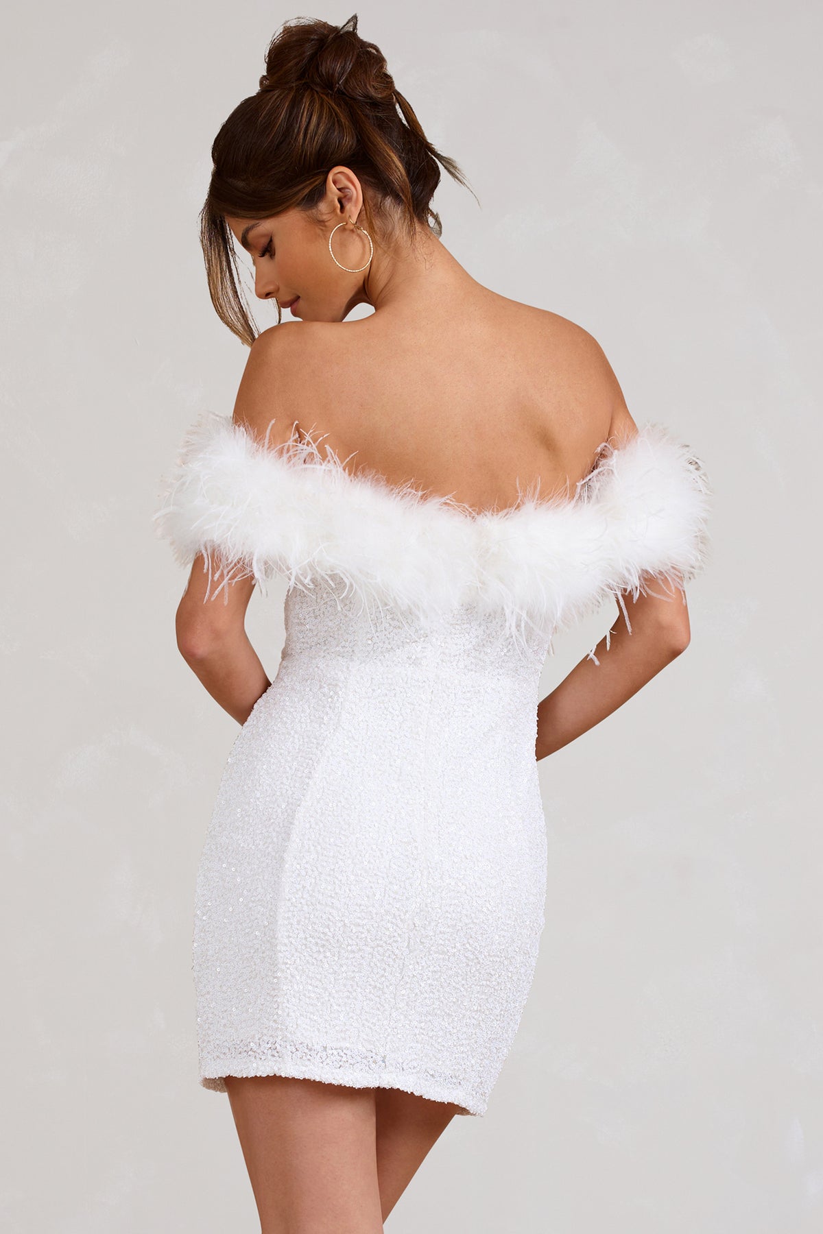 Cleevanzo™ | Robe à pailettes avec plumes