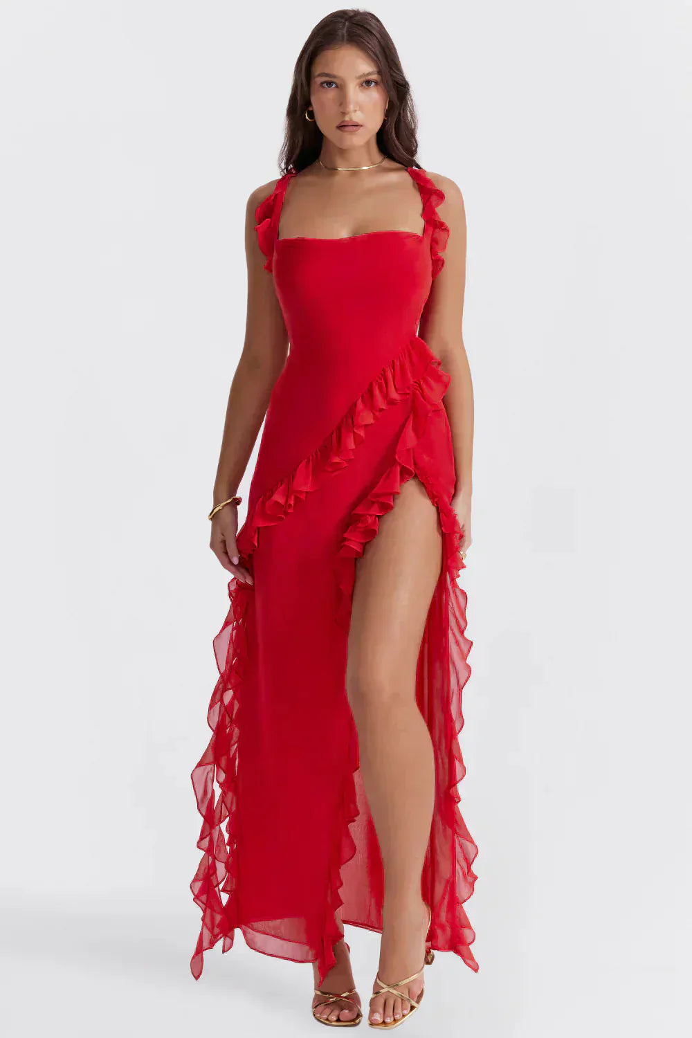 Cleevanzo™ | Robe élégante avec jambes ouvertes