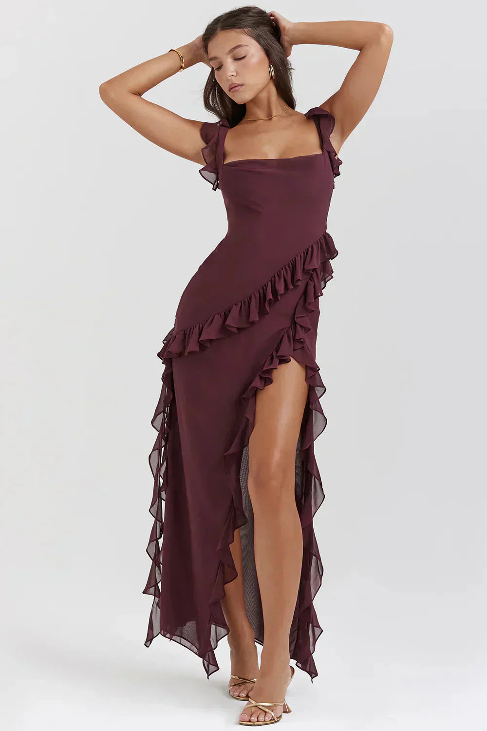 Cleevanzo™ | Robe élégante avec jambes ouvertes