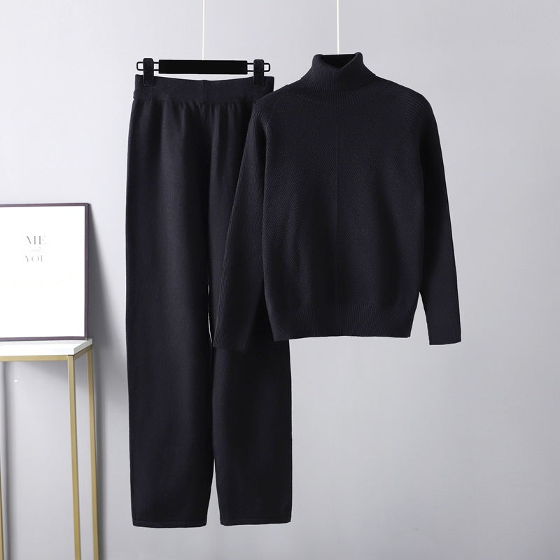 Cleevanzo™ | Ensemble deux pièces Lounge en tricot torsadé