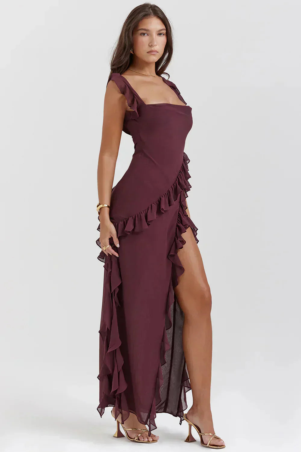 Cleevanzo™ | Robe élégante avec jambes ouvertes