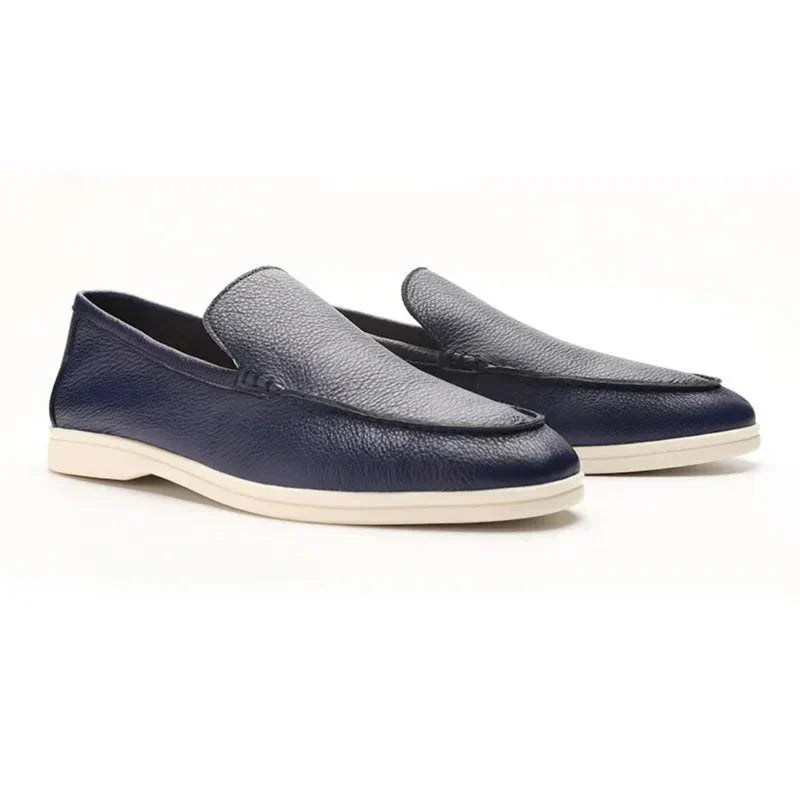 Cleeff™ | Oud geld rundleren loafers