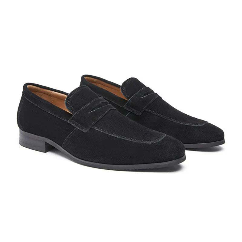 Cleeff™ | Oud Geld Suede Strap Loafers