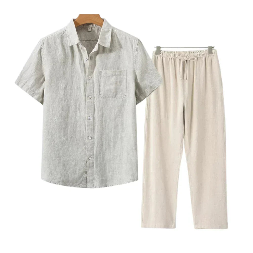 Cleeff™ | Combo Lin en Coton à Manches Courtes