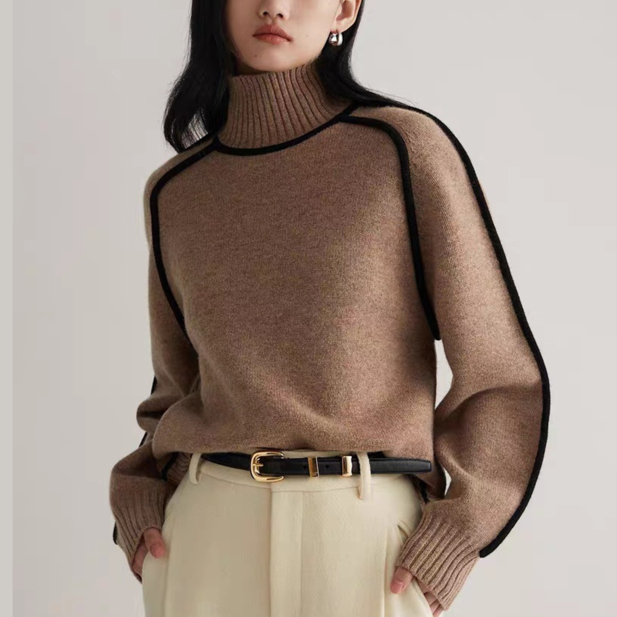 Cleevanzo™ | Pull à col roulé confortable