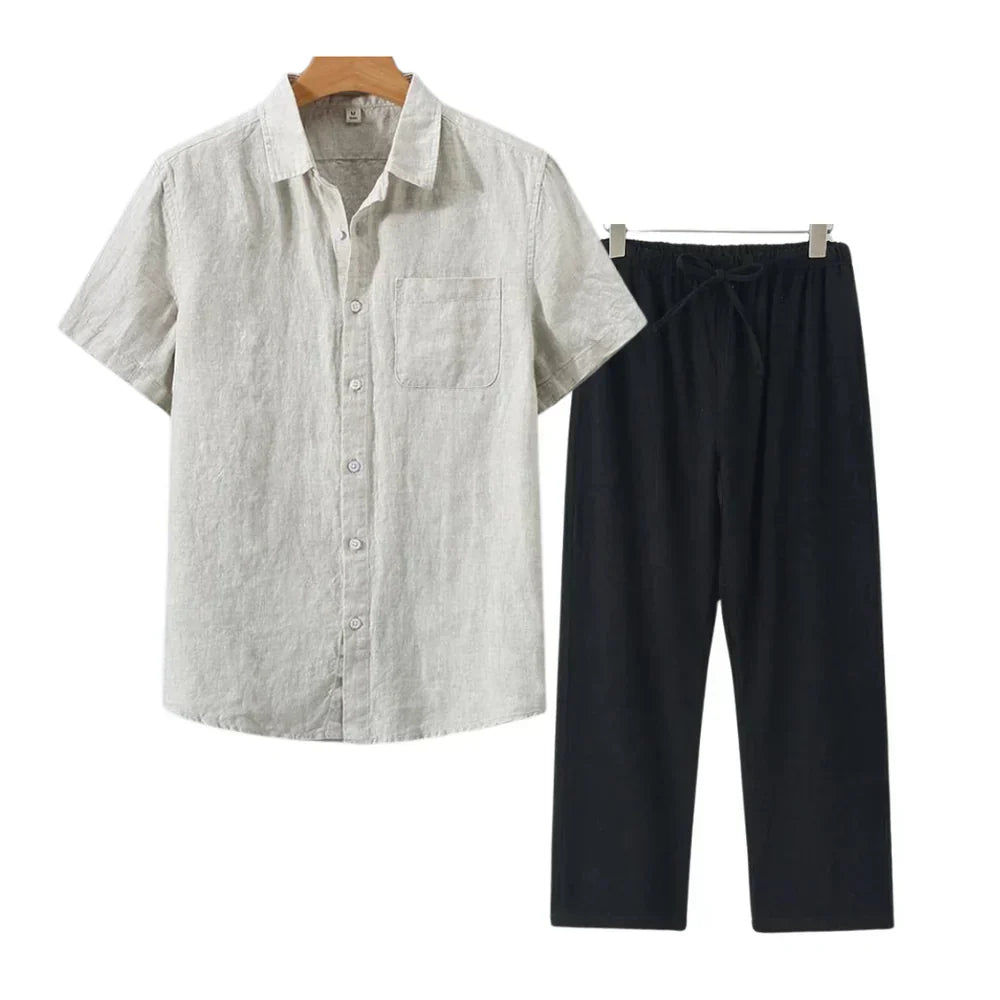 Cleeff™ | Combo Lin en Coton à Manches Courtes