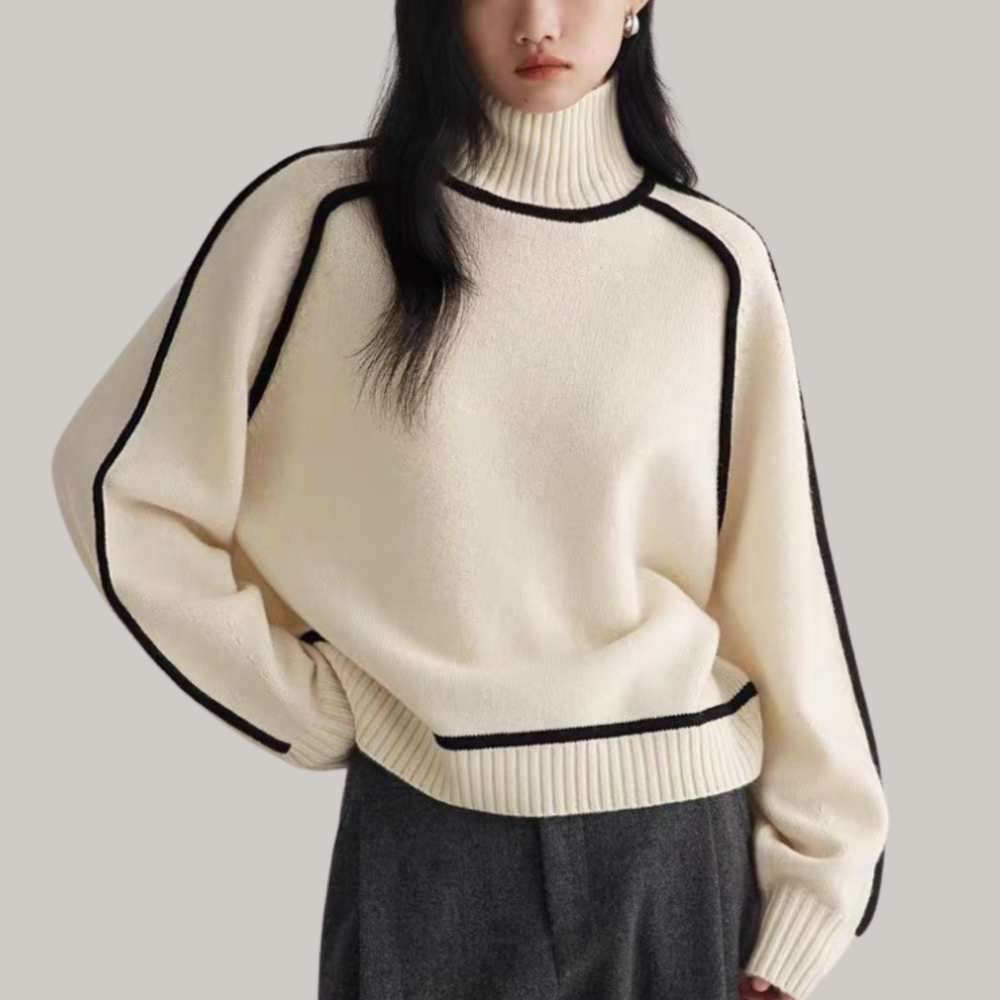 Cleevanzo™ | Pull à col roulé confortable