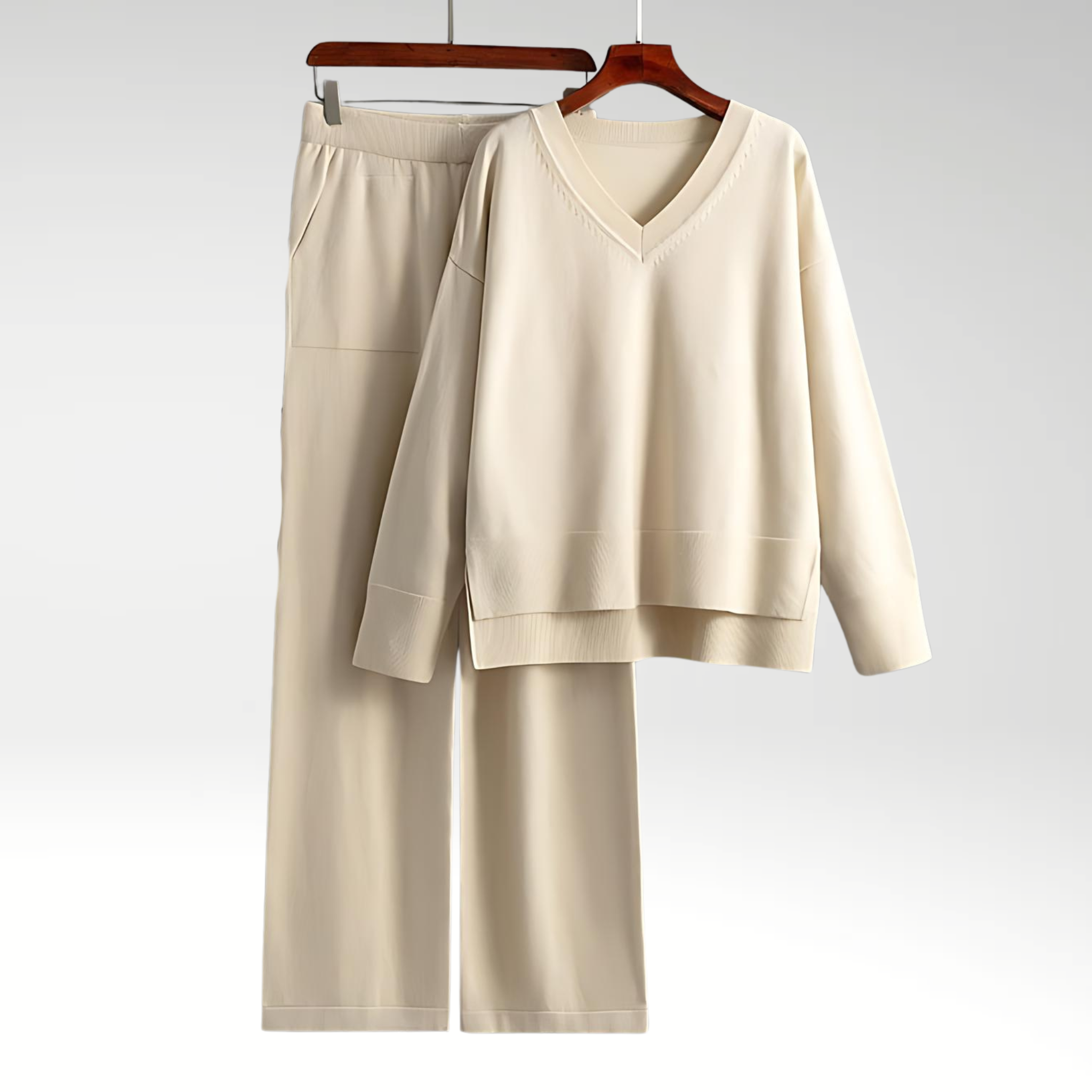 Cleevanzo™ | Luxe Ensemble deux pièces col V