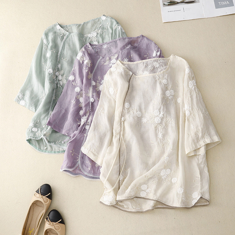 Cleevanzo™ | Blouse Brodée