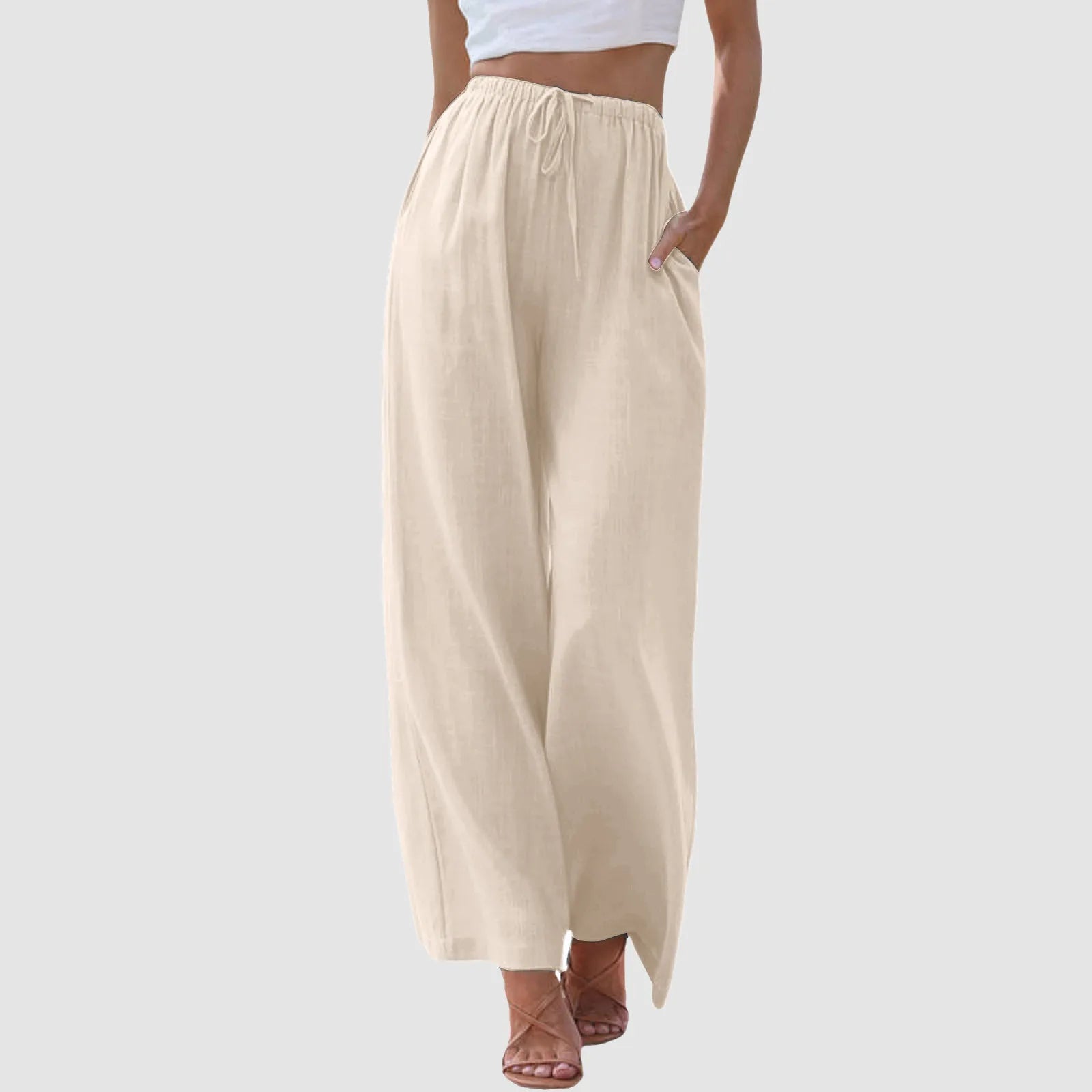 Cleevanzo™ | Pantalon taille haute à jambes larges