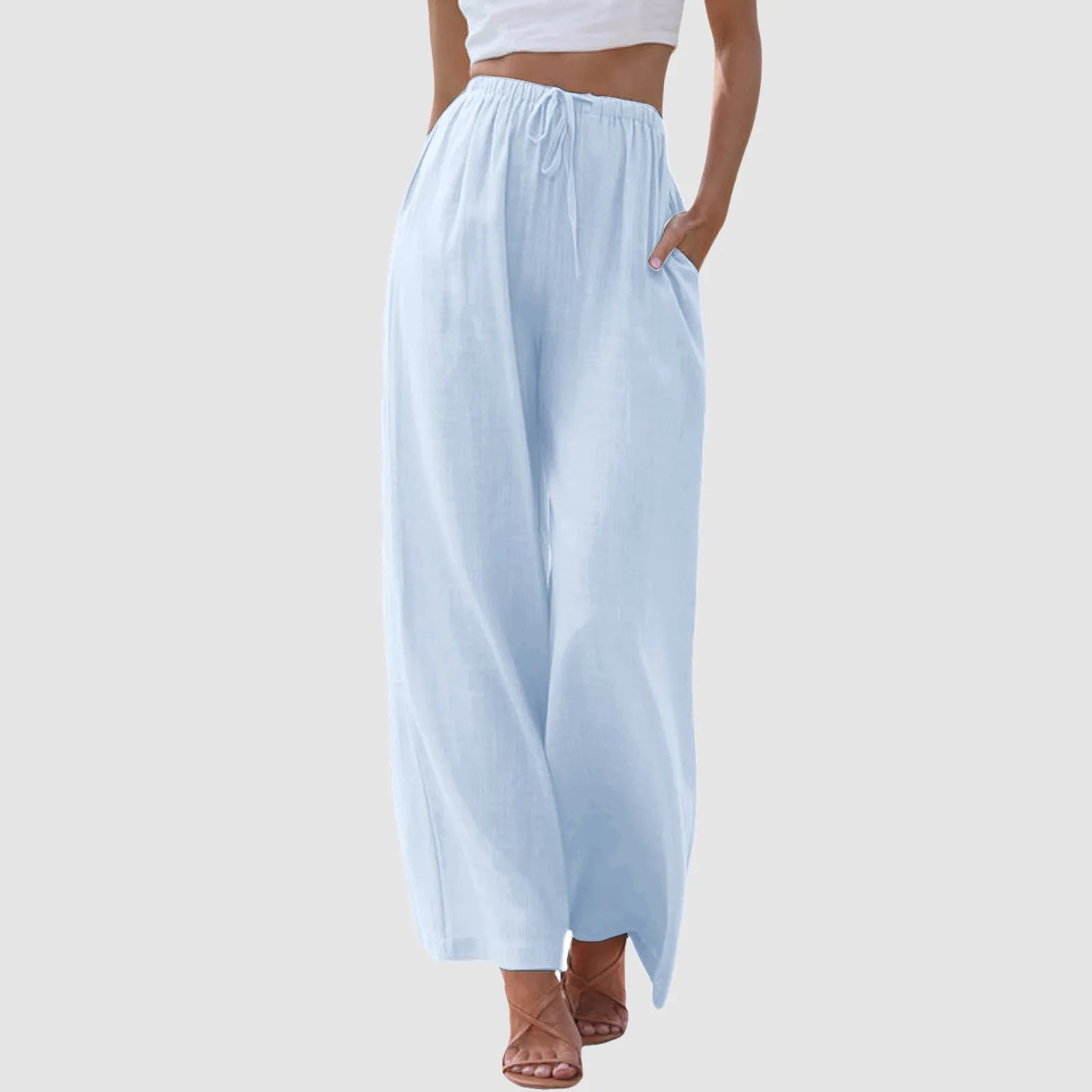 Cleevanzo™ | Pantalon taille haute à jambes larges